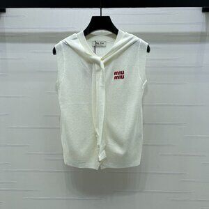 Miu Miu 2026 Crew Neck Knit Vest